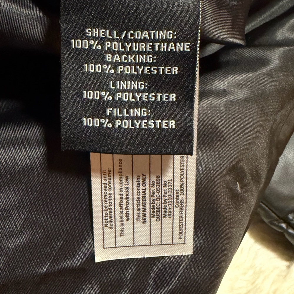 Bagatelle NYC Faux Leather Oversized Puffer Jacket - Size XS - Picture 7 of 7